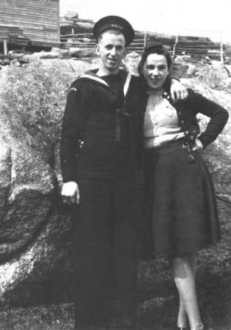 341: Pat and Marg Ryan. (circa 1943) [courtesy of Anne (Ryan) Doyle]  - children of Denis Ryan &amp;amp; Mary Dunphy